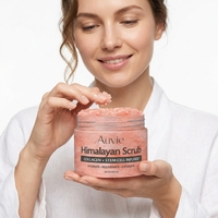 Gommage au sel de l'Himalaya au collagène à marque privée, exfoliant régénérant aux cellules souches, soin éclaircissant et hydratant pour le visage et le corps