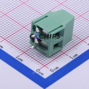 JL500-50002G01 <b>Screw</b> Terminal <b>Block</b> Through hole Component (THT),P=5mm Connector 1x2P 5mm Green Through Hole - Product Image 2