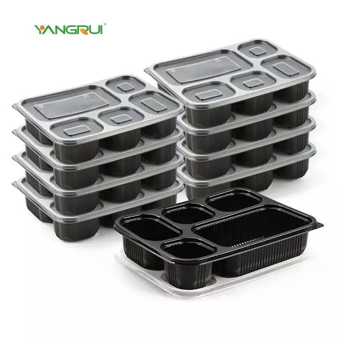 Đa chức năng 4 ngăn để đi container lò vi sóng an toàn bữa ăn chuẩn bị thực phẩm lưu trữ Bento Hộp Ăn Trưa