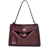 Tas Tote OEM Square Shoulder Kapasitas Besar Tas Tangan Wanita Bahan Polyester Model B Gaya Santai Tas Selempang Ketiak