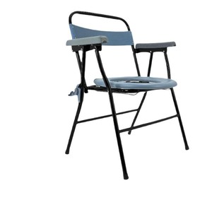 <b>Commode</b> <b>Chair</b> Foldable Toilet Seat For Elderly Hospital Use Non Slip With Backrest And Armrests - Product Image 4