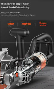 Machine <span class=keywords><strong>à</strong></span> rainurer murale sans brosse <span class=keywords><strong>à</strong></span> courant alternatif électrique haute puissance chasseur de mur en béton et outil de coupe d'<span class=keywords><strong>eau</strong></span> Machine <span class=keywords><strong>à</strong></span> rainurer filaire - Product Image 4