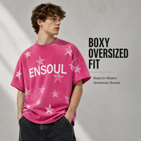 T-shirt décontracté pour homme, personnalisé, vintage, délavé à l'acide, effet vieilli, motif imprimé intégral, bords effilochés, manches retroussées
