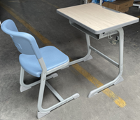 Offre Spéciale : Ensemble Bureau et Chaise Scolaire en Métal – Conception Ergonomique, Haute Qualité, Confortable, Taille Personnalisable, Garantie 3 Ans