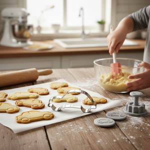 Set di stampini per biscotti in acciaio a forma di auto personalizzabili per decorare torte con stampini e stampini - Product Image 3