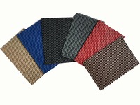 Fábrica personalizada Universal de lujo 5D impermeable de cuero de Pvc 4 piezas almohadilla de pie alfombra alfombrillas de coche