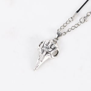 ZRM Collar con Colgante de Calavera de Ave Religiosa <span class=keywords><strong>Bellatrix</strong></span> Sculney de Aleación de Zinc con Cadena de Cuerda Vintage, Superventas - Product Image 4