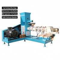 Extrudeuse d'aliments pour poissons de 2 tonnes par heure / Outil d'extrusion pour aliments flottants pour poissons / Extrudeuse industrielle entièrement automatique à alimentation forcée