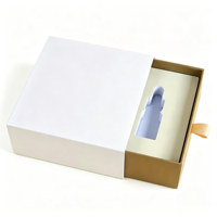 Boîte cadeau personnalisée multi-tailles de type tiroir, emballage en papier recyclé avec insert en éponge pour pièces électroniques, coffret cadeau
