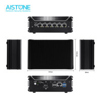 Serveur Linux Ubuntu Firewall Intel N100 Quad Core 6 ports LAN 4 ports USB 3.0 DDR4 HD VGA 2 sorties 2 ports COM Routeur réseau