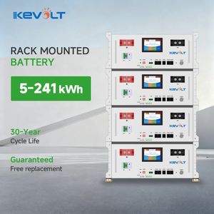 ชั้นวางแบตเตอรี่ KEVOLT LiFePO4 5kWh 10kWh 51.2V แบตเตอรี่ลิเธียมไอออนสำหรับเก็บพลังงานในบ้าน - Product Image 1