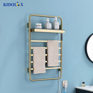 <span class=keywords><strong>Panel</strong></span> grande inteligente de 110V, pared de baño caliente, <span class=keywords><strong>toallero</strong></span> eléctrico calentado, estante de escalera, calentador de Consta, oro de alta calidad, 220V - Product Image 1