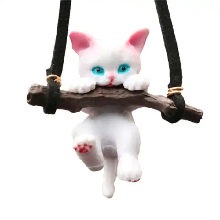 Cat Car Hanging accessories Ornament With Colorful Balloon Car