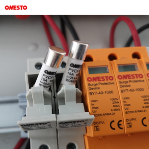 Onesto Boîte de combinaison CC 36 voies IP65 Boîte de combinaison CC MCB 1000V Fusible <span class=keywords><strong>PV</strong></span> <span class=keywords><strong>Array</strong></span> pour système de panneaux solaires - Product Image 5