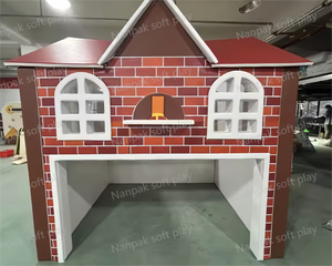 Gaun Princess Fire Station lucu peralatan taman bermain dalam ruangan rumah boneka bermain peran anak untuk pesta kafe dan mal - Product Image 5