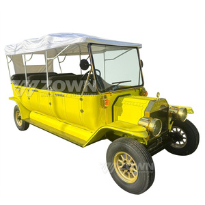 Voiture de tourisme électrique rétro haut de gamme, 6 places, certifiée CE, à batterie, chariot vintage pour complexe hôtelier et parc d'attractions - Product Image 2