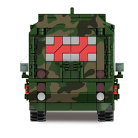Modèle de véhicule médical militaire chinois Masterpiece M23003A en blocs de construction vert pour garçons