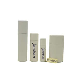 Envase Cilíndrico de Diseño Personalizado, Biodegradable, Reciclable, con Logotipo Personalizado, Tubo de Bálsamo Labial de Papel para Cosméticos, Cuatro Colores - Product Image 1