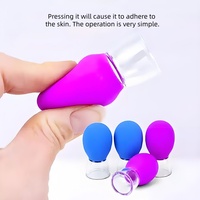 Professionnel de haute qualité beauté du visage grattage thérapie Massage Silicone sûr visage minceur ventouse pour le levage des rides