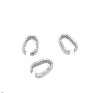 ピース/バッグステンレス鋼楕円形ペンダントピンチベイルメロンシードバックルDIYネックレスブレスレットチャームコネクタジュエリー所見 - Product Image 3