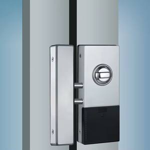 Commercio all'ingrosso della fabbrica di controllo di accesso ufficio WiFi Password digitale intelligente vetro serratura della porta con doppio inserto linguetta di blocco - Product Image 5
