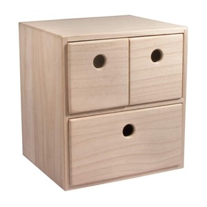 Japanese Style <b>Solid</b> <b>Wood</b> Drawer Storage Box Rectangle Freestanding <b>Desk</b> Organizer For Jewelry Stationery Cosmetic Storage - Product Image 1