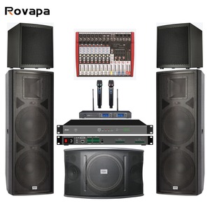 Altavoz Multi-Altavoz de Rango Completo <span class=keywords><strong>Doble</strong></span> de 15 Pulgadas y 600W, Subwoofer Profesional con Amplificador y Mezclador de Audio Activo y Pasivo - Product Image 1