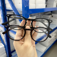 Ventes en gros de lunettes de vue en acétate, montures optiques en stock avec lunettes multicolores prêtes à être expédiées, montures de lunettes pour hommes et femmes