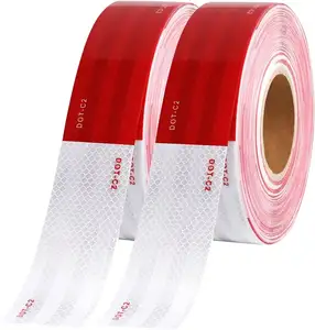 Mancai 3M Reflecterende Rolband Reflecterende Pvc Tape Opvallende Tape Dot-c2 Goedgekeurde Reflecterende Traile