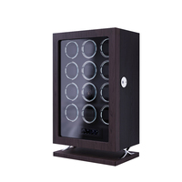 Boîte à montres automatique à 6 emplacements en bois avec logo personnalisé, remontoir mobile et design écologique protecteur – Caractéristiques uniques
