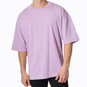 เสื้อยืดสตรีทแวร์ 220gsm ทรงดรอปไหล่ แบบเรียบ ปักโลโก้ได้ ทรงโอเวอร์ไซส์ สไตล์ลำลอง เนื้อผ้าหนา 100% คอตตอน ทรงบ็อกซี่ เสื้อยืดเปล่า - Product Image 1