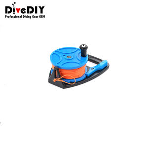 Bobine <span class=keywords><strong>de</strong></span> plongée technique pour grotte <span class=keywords><strong>de</strong></span> navire, résistante aux UV, 270 pieds, ligne <span class=keywords><strong>de</strong></span> descente blanche/orange, accessoires <span class=keywords><strong>de</strong></span> blocage pour le pouce/le doigt - Product Image 2