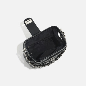 Petit sac carré haut de gamme design diamant de style français sac à bandoulière à chaîne polyvalente à texture exquise - Product Image 6