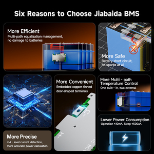 JiaBaiDa Prevención con BT Integrado, Calefacción Inteligente para Motocicletas, BMS Inteligente de Dos Ruedas 40A-80A 24V 36V 48V 60V DB24SA08 JiaBaiDa S - Product Image 3