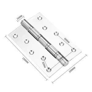 Stainless Steel Metal Conceal Wooden Cabinet Door Hing Ball Bearing Gate Hinges