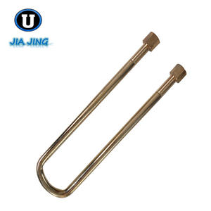 สลักเกลียวชุบสังกะสี ยึดแบบตัวยู สลักเกลียวเหล็ก M10-M36 คุณภาพสูง ตัวยึดแบบตัวยู ตัวหนีบเสาเข็ม ตัวยึดแบบตัวยู - Product Image 2