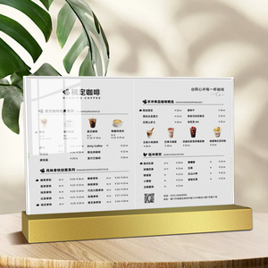 Estante de exhibición de menú de escritorio, restaurante, cancelación, tarjeta de menú, <span class=keywords><strong>precio</strong></span>, folleto, póster, estante, accesorios para bebidas - Product Image 6