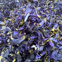 Fleurs de lotus bleues séchées fermentées et cuites à la vapeur, thé mélangé Nymphaea Caerulea en vrac, emballé sous vide, thé fleuri frais et brut en vrac