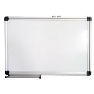 Magnetic White Board 24 x 18 Dry Erase Board Wall Hanging Whiteboard with 3 Dry Erase Pens, 1 Dry Eraser