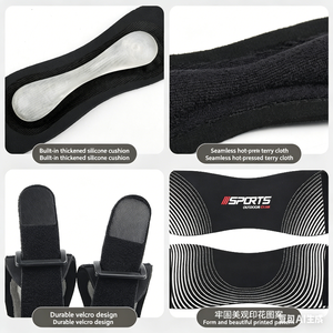 Rodillera Deportiva Ajustable y Transpirable con Soporte de Silicona para Correr y Saltar, con Almohadilla de Compresión para la Rótula - Product Image 5
