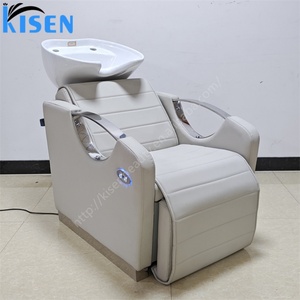 เก้าอี้สระผมปรับเอนไฟฟ้า Kisen พร้อมอ่างเซรามิกปรับสีได้ - Product Image 6