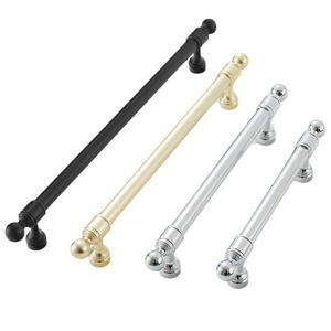 Modern Nordic Bedroom Wardrobe Door Golden <b>Copper</b> Drawer Pulls Black Elongated Aluminum Alloy Cabinet Handles Kitchen Dresser - Product Image 1