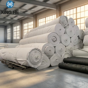 Toile filtrante <span class=keywords><strong>géotextile</strong></span> non tissée en HDPE PP résistante aux déchirures 100-1000g/m² imperméable Chine MOQ 800m² Travaux de construction - Product Image 5