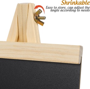 <span class=keywords><strong>Pizarra</strong></span> de Mesa de Madera Mini Personalizada con Logotipo, con Soporte de Trípode para Letrero de <span class=keywords><strong>Pizarra</strong></span> de Escritorio - Product Image 3