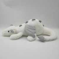 2022 nouveau design dragon blanc en peluche neige dragon neige dragon en peluche