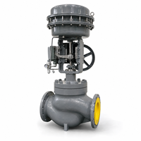 Vanne à diaphragme pneumatique avec commande manuelle et positionneur pour la régulation de débit industrielle OEM