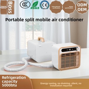 Climatiseur mobile portable de type split 1m 5000 BTU AC 220V avec contrôle WiFi pour camping, tuyau de raccordement, aucune installation requise - Product Image 2
