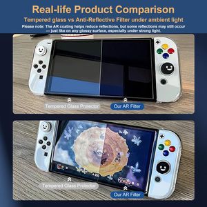 ฟิล์มกันรอยหน้าจอแบบพรีเมียม AR ป้องกันแสงสะท้อน สำหรับ Nintendo Switch <span class=keywords><strong>2</strong></span>  ใสพิเศษ ป้องกันแสงสีฟ้า  ทนต่อรอยขีดข่วน  วัสดุ PET - Product Image 2