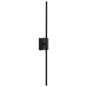 Lámpara de pared Led de aleación de aluminio con control táctil, montaje en superficie, color negro, para dormitorio, sala de estar, pasillo, escritorio, espejo - Product Image 2