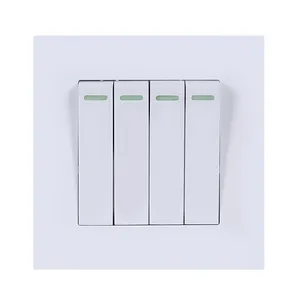 Wholesale standard white light switch 250V electrical wall switch luxury wall switches
